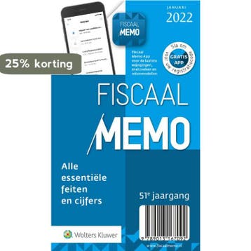 Fiscaal Memo / januari 2022 9789013167092, Verzenden, Gelezen