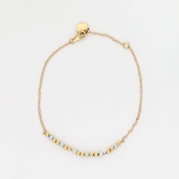 Armband - 18 karaat Geel goud Parel, Nieuw