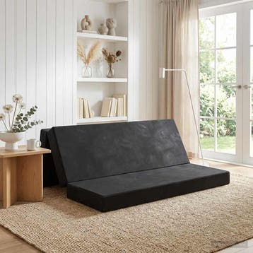 vidaXL Vouwbare Bankbed 180 x 67 x 45 cm Zwart, Verzenden, Nieuw
