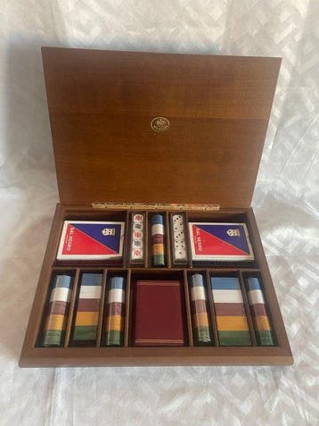 Dal Negro Vintage Poker Set - Carte - Fiches - Dadi -