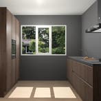 Noten greeploze keuken Bytom 60155, Huis en Inrichting, Keuken | Complete keukens, Verzenden, Nieuw