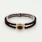 Armband - 14 karaat Geel goud, C.&A. Lessener - Granaat, Sieraden, Tassen en Uiterlijk, Nieuw