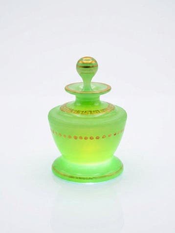 Pot - Uraniumglas, Opaline glas, 24 kt goud - Palais-Royal