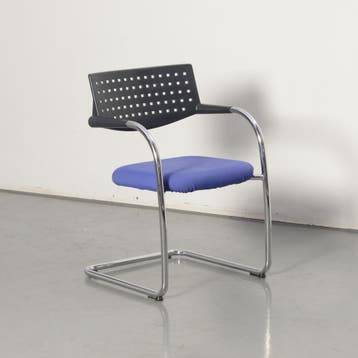 Vitra vergaderstoel, paars, sledeframe, Ophalen of Verzenden, Nieuw