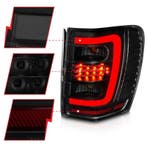 ANZO 1999-2004 Jeep Grand Cherokee LED Tail Lights w/ Light, Ophalen of Verzenden, Nieuw