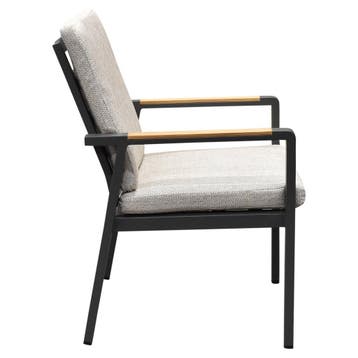 Lola dining tuinstoel aluminium antraciet - soft grey, Ophalen of Verzenden, Nieuw