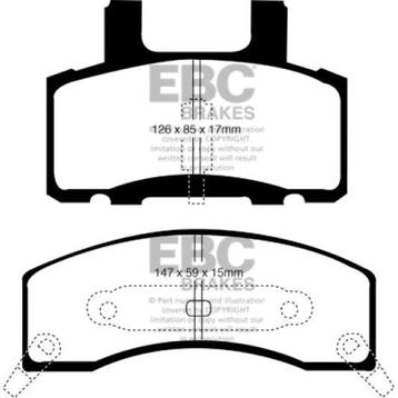 EBC 90-93 Chevrolet C20 8600 LB Greenstuff Front Brake Pads, Ophalen of Verzenden, Nieuw