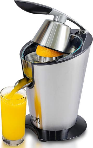 2dekans | LEBENLANG Elektrische Citruspers – 600W – 20 x 20, Ophalen of Verzenden, Zo goed als nieuw