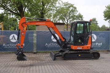 Veiling: Rupsgraafmachine Hitachi ZX55U-6 CLR Diesel 29.1kW, Ophalen, Graafmachine