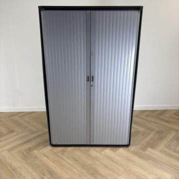 Gispen roldeurkast vv 4 legborden  194x120x48 cm +sleutel,, Ophalen of Verzenden, Gebruikt