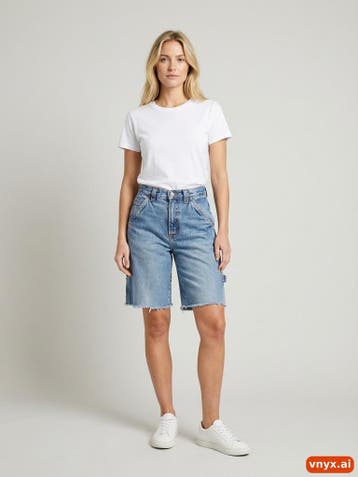 Boom Korte broeken Dames maat W23 Lichtblauw Vintage, Ophalen of Verzenden, Nieuw