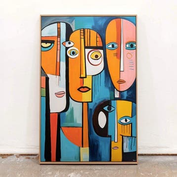 Felix van Horst - Cascading Faces (XXL), Antiek en Kunst