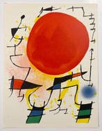 Joan Miro (1893-1983) - Le Soleil rouge