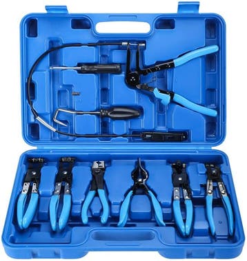 9 Delige Slangklemtangen Set - Slangklem Tang - slangklemtan, Ophalen of Verzenden, Nieuw