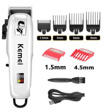 Professionele Tondeuse – Draadloze Haartrimmer LCD, Verzenden, Nieuw