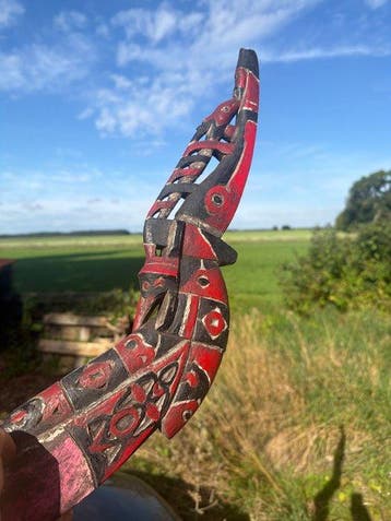 Cano voor Humbold Bay Noord-Papoea - Humbold bay -, Antiek en Kunst