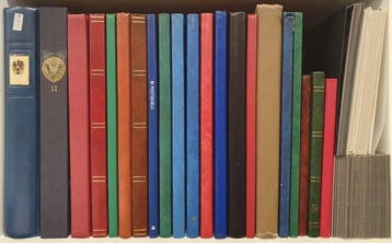 Wereld - Collectie in 21 albums & stockboeken en los, Gestempeld