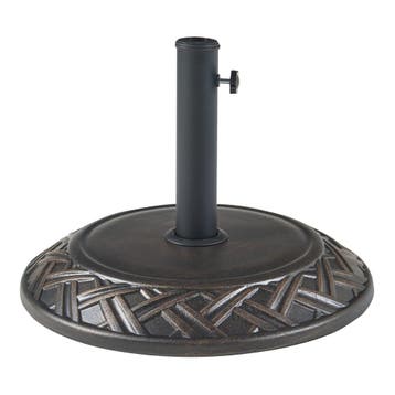 Parasolvoet Bisegna parasolhouder beton rond Ø50x7 cm bronsk, Verzenden, Nieuw
