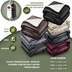 Elektrische deken - Warmtedeken - 1 persoons - 180x130 cm -, Huis en Inrichting, Woonaccessoires | Plaids en Woondekens, Verzenden