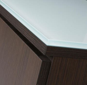 Manage-IT dressoirkast, 89x168x42 cm, black oak, Huis en Inrichting, Ophalen of Verzenden, Nieuw