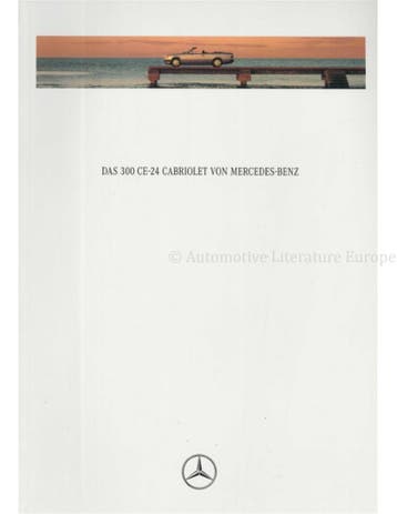 1992 MERCEDES BENZ 300 CE-24 CABRIOLET BROCHURE DUITS, Nieuw, Author