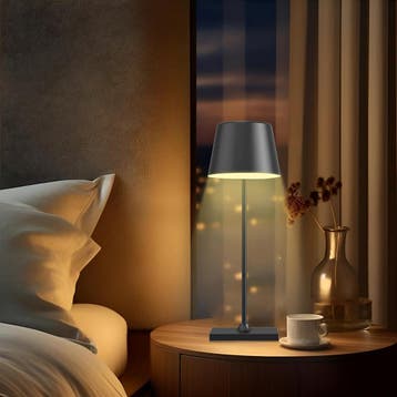 LED Tafellamp Draadloos Oplaadbaar - Brinton Orvex - Dimbaar, Ophalen of Verzenden, Nieuw, Metaal, Overige fittingen