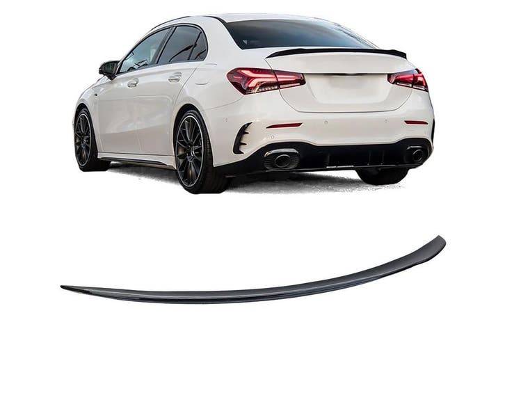 Spoiler voor Mercedes A-Klasse sedan 2019-2025 | glans zwart, Auto diversen, Tuning en Styling