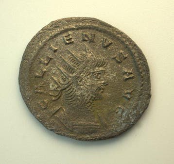 Ancient Roman silver AR Antoninianus of Valerian I (253-260)