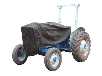 TRACTOR HOES VINTAGE-BRUIN (Werktuigen), Ophalen of Verzenden