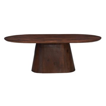 Salontafel Mangohout Mick Capsule Bruin 120 cm, Verzenden, Nieuw, Industriële meubels, Overige vormen