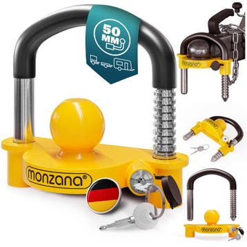 Aanhangwagenslot Geel 157x79x150mm (Auto-Fiets, Gereedschap), Auto diversen, Verzenden, Nieuw