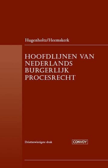 9789079564699 Hoofdlijnen Ned burg precesrecht, Verzenden, Zo goed als nieuw, W. Hugenholtz