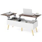 LIVSK Opklapbare Salontafel met Liftblad - 2 Verborgen Opber, Antiek en Kunst, Antiek | Meubels | Tafels, Verzenden