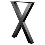 Stalen X tafelpoot zwart 78 bij 10 cm en hoogte 105 cm  (10, Ophalen of Verzenden, Nieuw