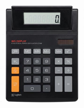 Logitech LC-848 Grote Display Rekenmachine, Diversen, Verzenden, Zo goed als nieuw