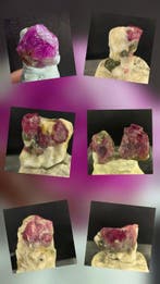 Robijn Kristal op matrix- 19.4 g - (6), Verzamelen, Mineralen en Fossielen