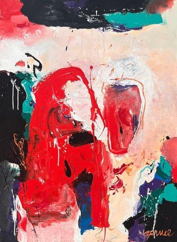 Gerriet Postma (1932-2009) - Abstracte compositie