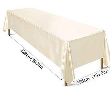 Rechthoekig Satijnen Tafelkleed – Luxe Tafeldecoratie, Verzenden, Nieuw