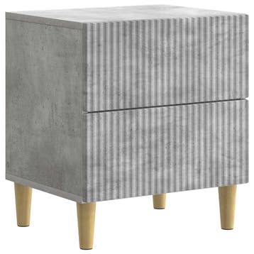 vidaXL Nachtkastje met lade Betongrijs 43 x 34,5 x 48 cm, Huis en Inrichting, Slaapkamer | Nachtkastjes, Minder dan 45 cm, Verzenden