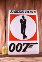 007 - Emaille bord - XXL James Bond; enamelbord;