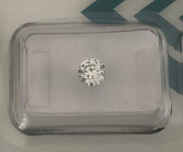 1 pcs Diamant (Natuurlijk) - 0.50 ct - Rond - F - VVS1 -, Nieuw