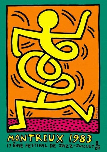 Keith Haring - MJF - Montreux 1983 Jazz Festival Switzerland