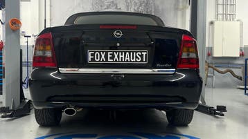 FOX Opel Astra G Coupe Turbo achterdemper single-flow Ø70mm, Verzenden, Nieuw