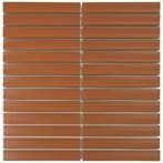 Wand Mozaïek Tegels Kitkat Factory Keramiek Roestbruin -..., Doe-het-zelf en Verbouw, Tegels, Nieuw, Ophalen of Verzenden, 20 tot 40 cm