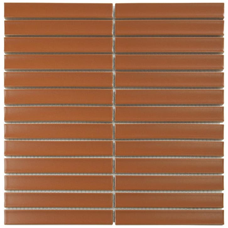 Wand Mozaïek Tegels Kitkat Factory Keramiek Roestbruin -..., Doe-het-zelf en Verbouw, Tegels, 20 tot 40 cm, 20 tot 40 cm, 10 m² of meer