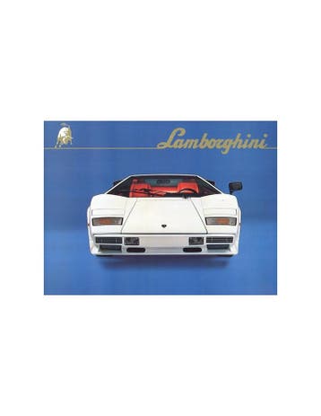 1982 LAMBORGHINI COUNTACH LP500 S BROCHURE, Nieuw, Author