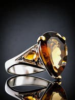 Citrien - Zilver - Ring - Golden Glow