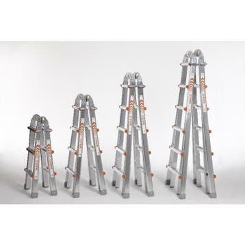 Wakü/Waku Telescoopladder Vouwladder | 3, 4, 5, 6, sporten, Nieuw, Ophalen of Verzenden, Ladder, Opvouwbaar of Inschuifbaar