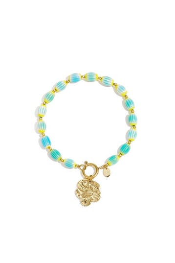 Goudlief Armbanden van roestvrij staal met kralen in hart..., Verzenden, Nieuw, Zilver, Overige materialen