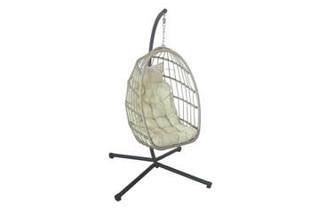 Egg Chair PE Rattan | Premium | Laatste Stuks!, Tuin en Terras, Tuinstoelen, Ophalen of Verzenden, Nieuw, Rotan, Inklapbaar